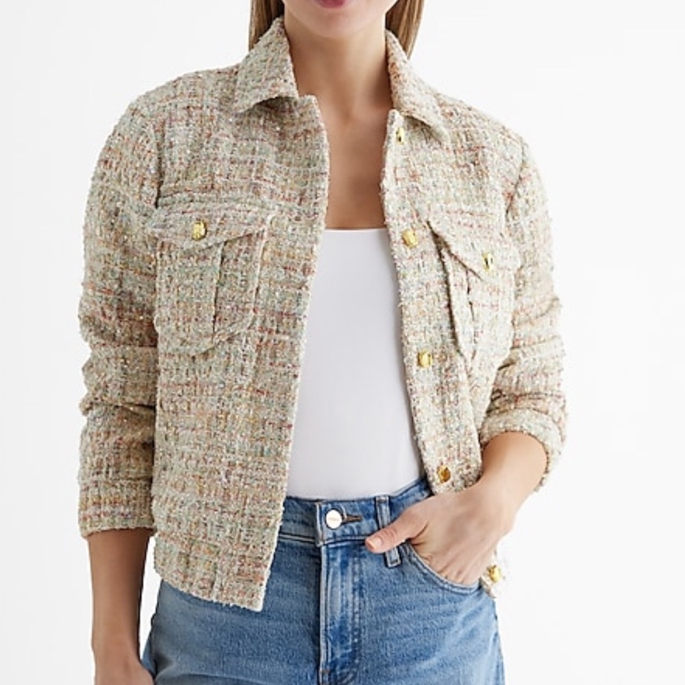 Express Tweed & Sequin Jacket